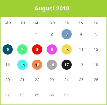 Kindergeld-Auszahlungstermine für August 2018