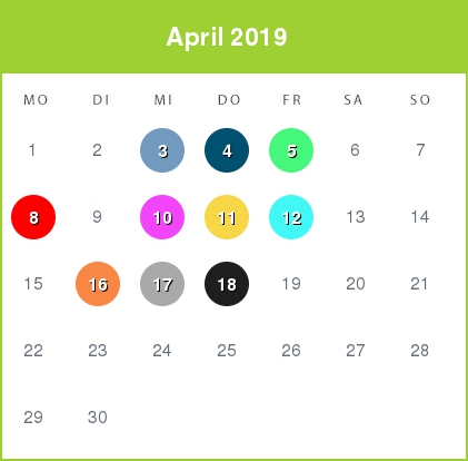 Kindergeld-Auszahlungstermine für April 2019