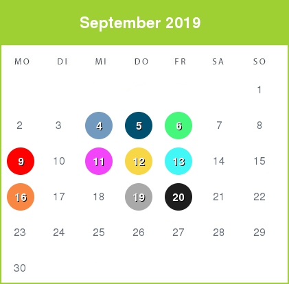 Kindergeld-Auszahlungstermine für September 2019