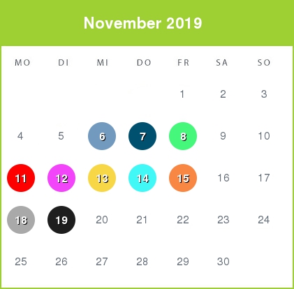 Kindergeld-Auszahlungstermine für November 2019