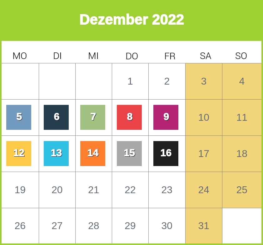 Kindergeld-Auszahlungstermine für Dezember 2022