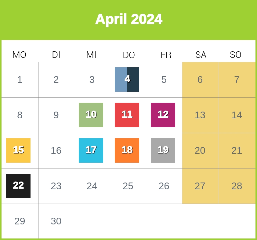 Kindergeld-Auszahlungstermine für April 2023