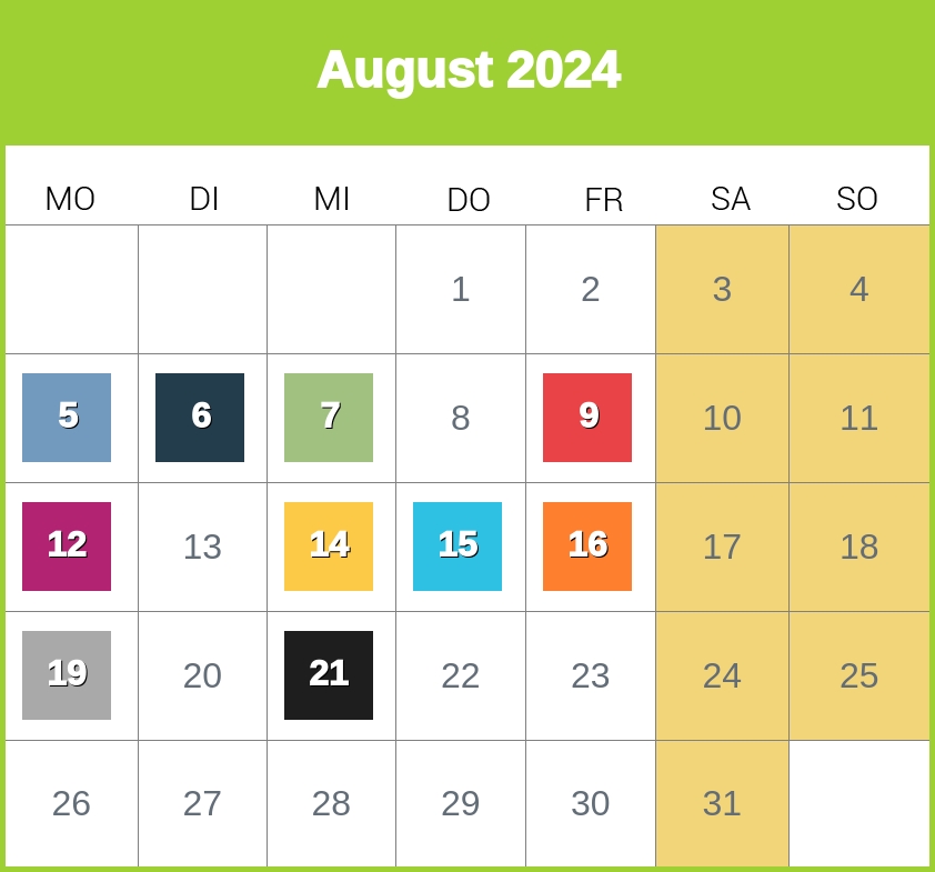 Kindergeld-Auszahlungstermine für August 2023