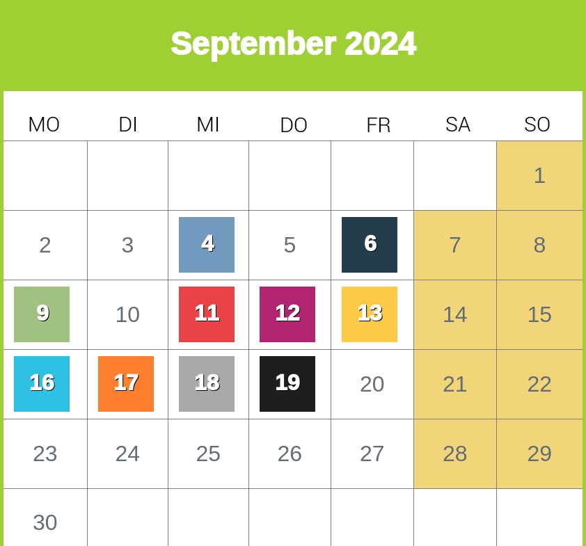 Kindergeld-Auszahlungstermine für September 2024