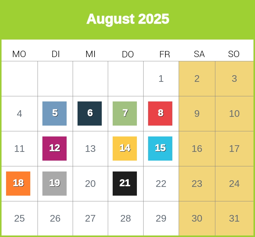 Kindergeld-Auszahlungstermine für August 2025