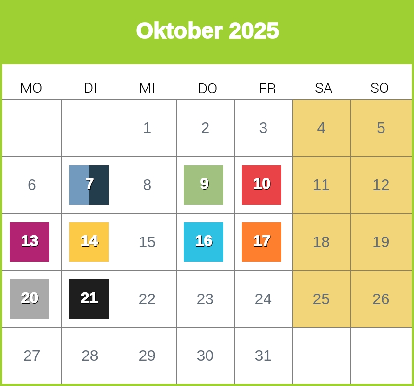 Kindergeld-Auszahlungstermine für Oktober 2025