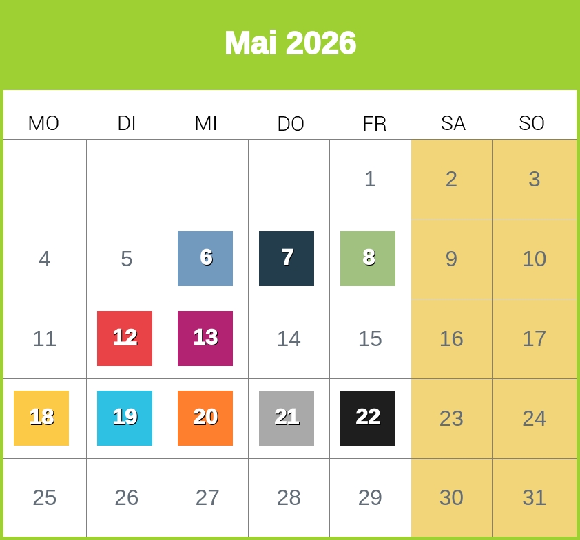 Kindergeld-Auszahlungstermine für Mai 2026